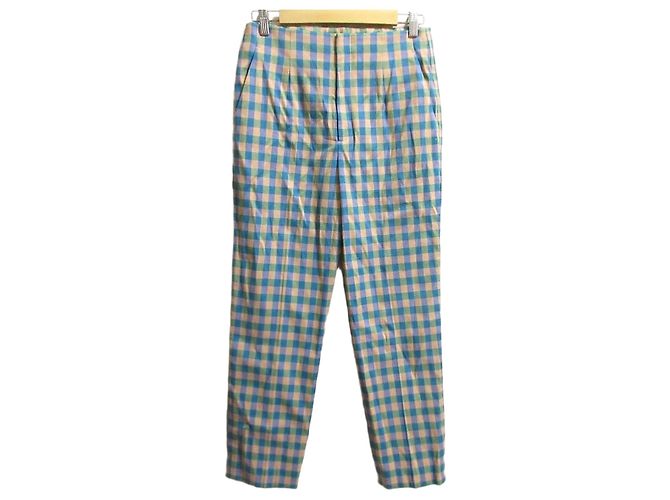 Autre Marque United Arrows SHINY Gingham Slim Pants Multicolore