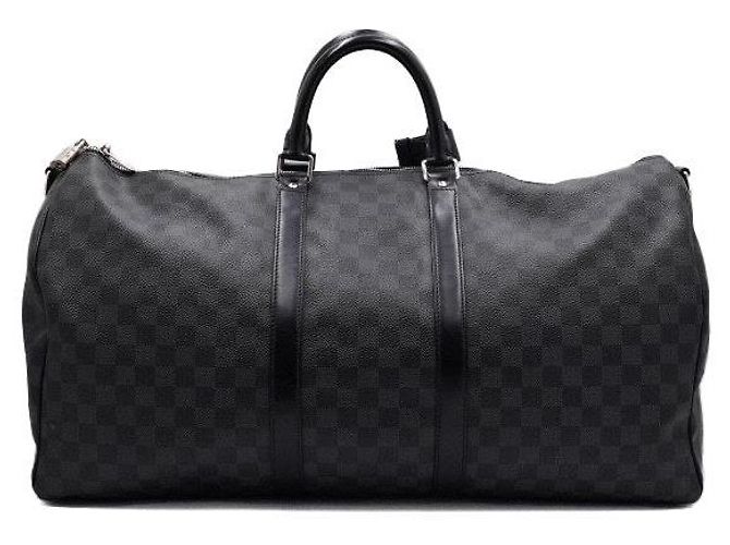 Louis Vuitton Mala de Viagem Keepall Damier Graphite Marrom