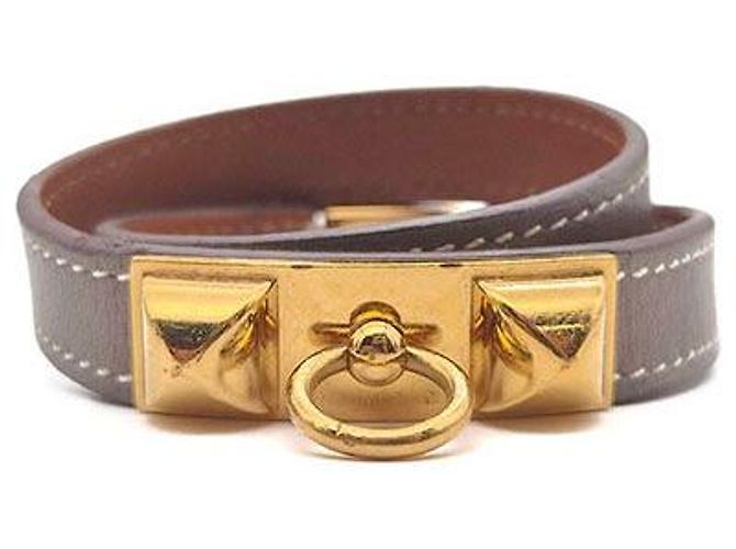 Hermès Bracelete Double Reval Marrom