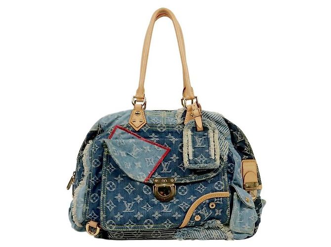 Louis Vuitton Denim Monogram Bowler Multicolor 