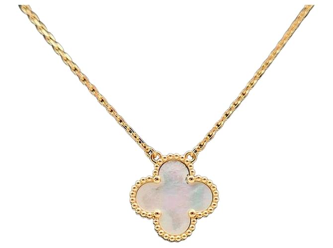 Van Cleef & Arpels Vintage Alhambra Necklace Yellow 