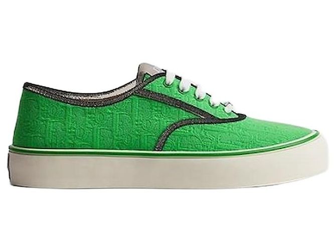 Dior Baskets Saltwind Green Oblique Jacquard