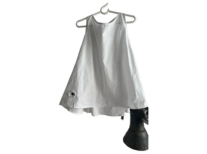 Autre Marque PLU Baumwollbluse in Weiß