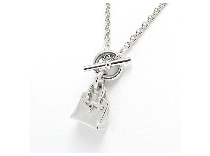 Hermès Collar Amulette Birkin Hermes en Plata 925