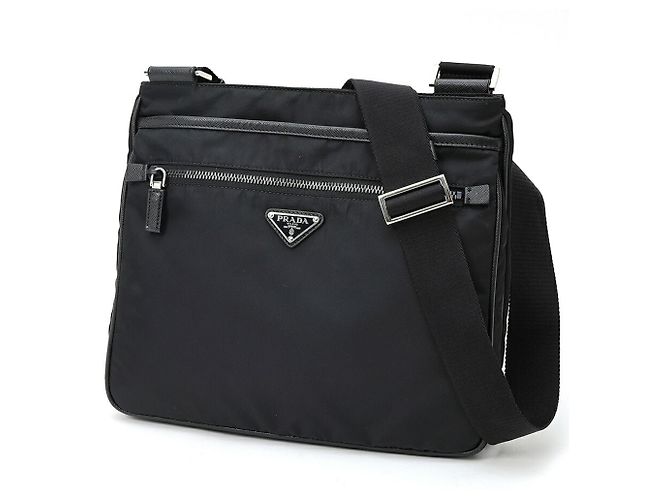 Borsa a tracolla Prada Nylon x Saffiano Leather Nero