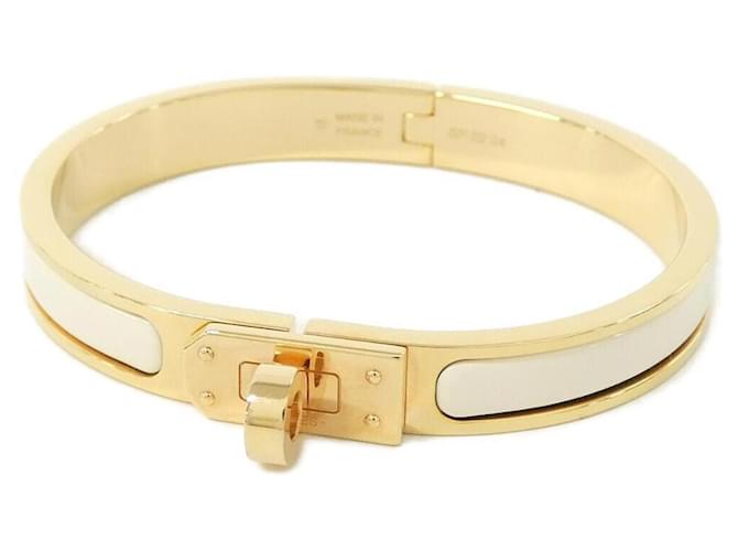 Hermès Hermes Mini Click Kelly PM Bracelet Beige Golden 