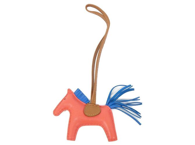 Hermès Hermes Rodeo Accessory Bag Charm PM Rosa Blu 