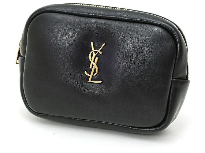 Saint Laurent Cassandra Mini Pouch Schwarz