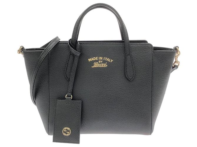 Borsa a mano Gucci in pelle nera Nero