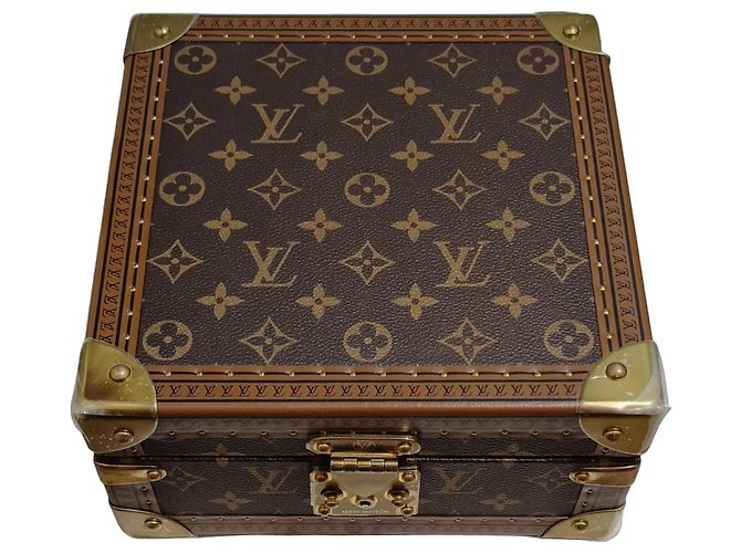 Louis Vuitton Monogram Square Jewelry Box Trunk Brown