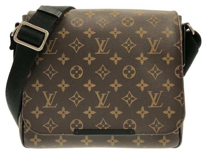 Borsa a tracolla Louis Vuitton Monogram Macassar District PM Marrone