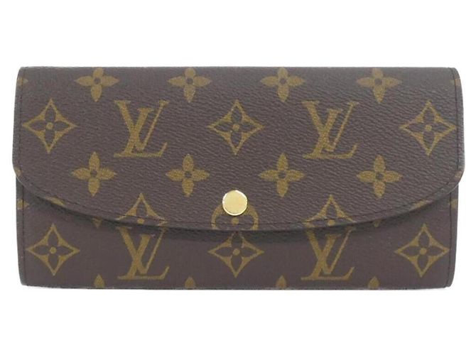 Louis Vuitton Monogram Portefeuille Emilie Wallet Marron