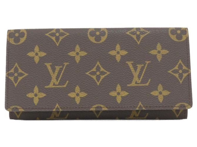 Portafoglio Long Bill Monogram Louis Vuitton Marrone