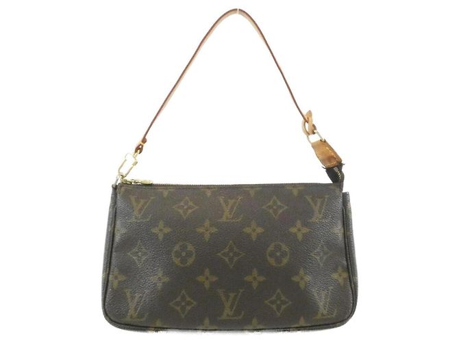 Louis Vuitton Monogram Pochette Accessoires Marrone