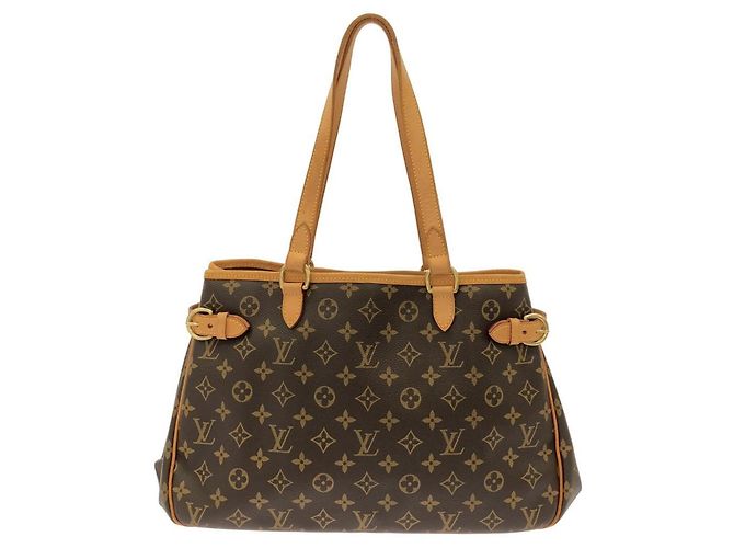Louis Vuitton Monogram Batignolles Horizontal Handtasche Braun
