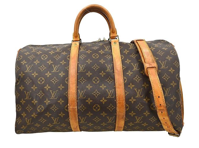 Louis Vuitton Keepall Bandoulière Monogram 50 Marrone