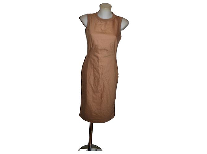 Joseph Camel color wool sheath dress