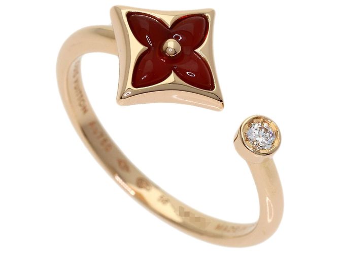 Anello Louis Vuitton Star Blossom Mini in Corniola e Diamanti