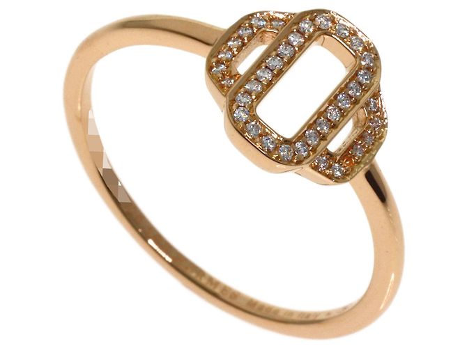 Ring Hermès Anillo Hermes Attrage en oro rosa 18K y diamantes