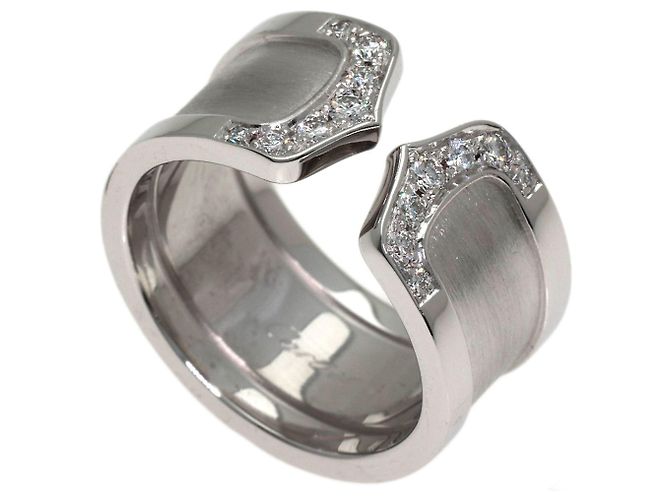 Cartier C2 Diamantring in 18K Weißgold