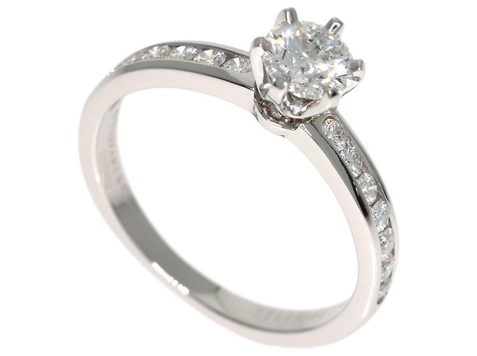 Tiffany & Co. Platin-Solitärring mit Diamant