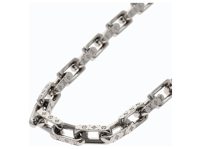 Collar de Cadena Monogram Louis Vuitton Plata