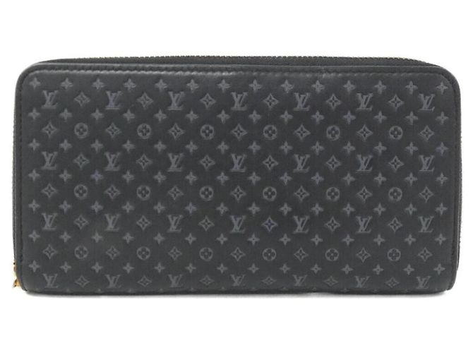 Louis Vuitton Nanogram Zippy Wallet Black