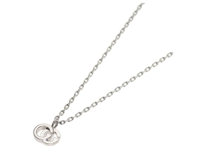 Gucci Double G Halskette aus 18K Weißgold