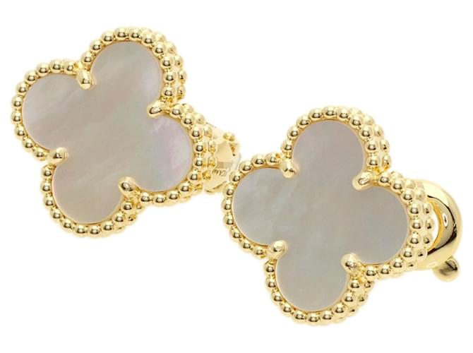 Van Cleef & Arpels Vintage Alhambra Shell Earrings 