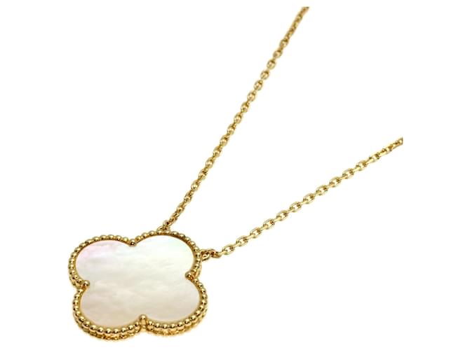Colar Magic Alhambra em madrepérola branca Van Cleef & Arpels 