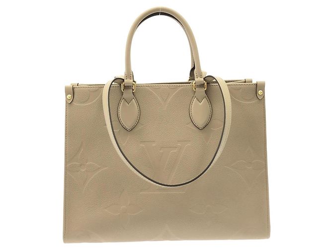 Sac à main Louis Vuitton Monogram Empreinte OnTheGo MM Gris
