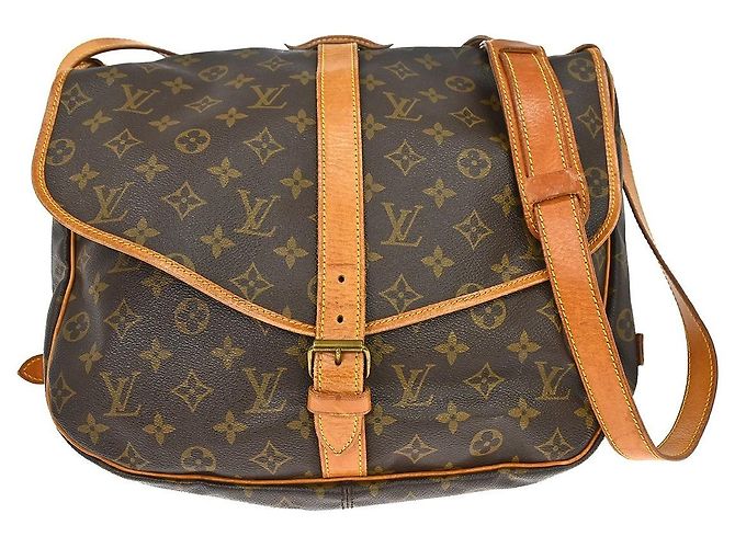 Louis Vuitton Saumur Monogram 35 Marrom