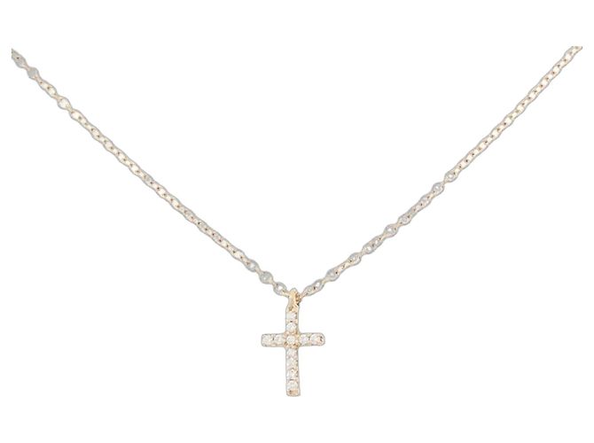 Tiffany & Co Collar Cruz Tiffany en Oro Rosa