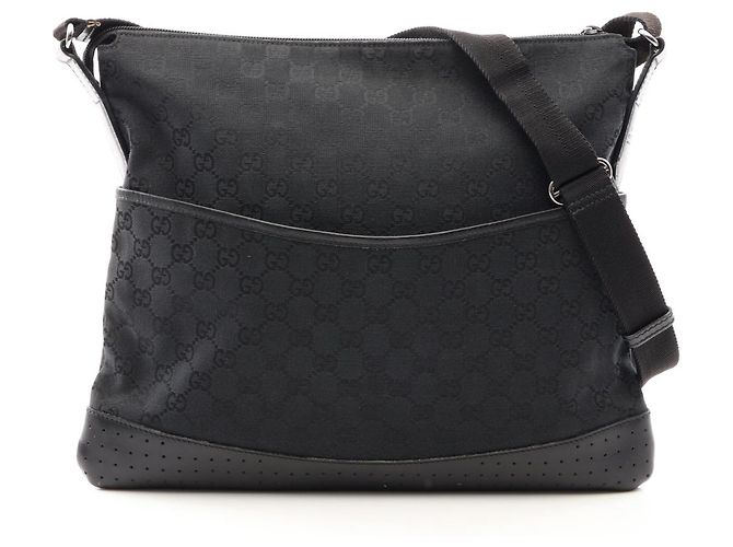 Borsa a tracolla Gucci GG Canvas Nero
