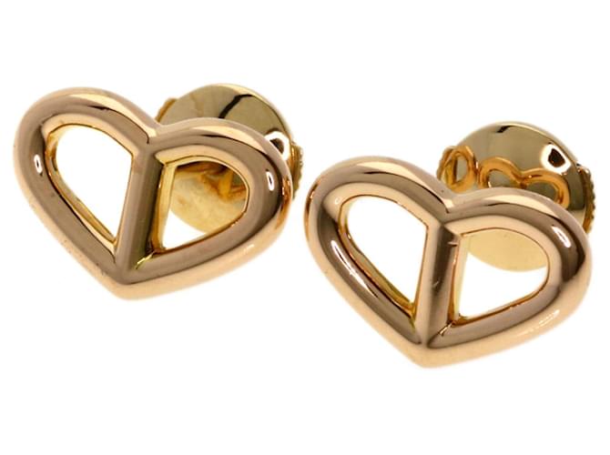 Hermès Boucles d'oreilles puces Hermes Chaine d'Ancre Heart 
