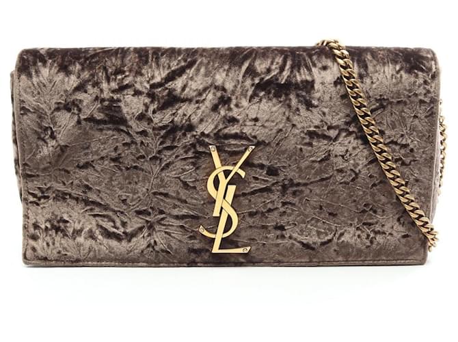 Sac à épaule Yves Saint Laurent Paris Kate 99 Marron 
