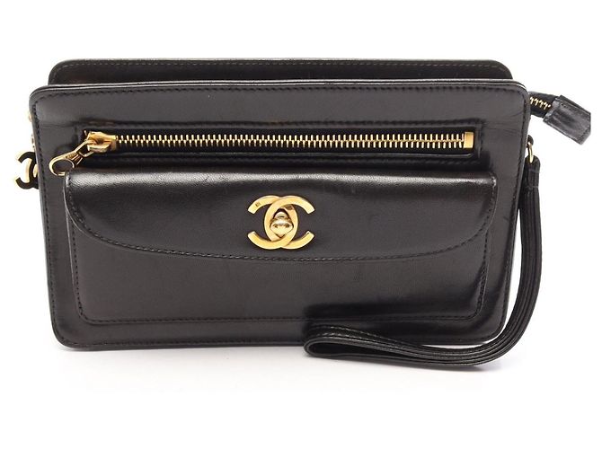 Borsa Chanel Coco Mark Second Bag Nero