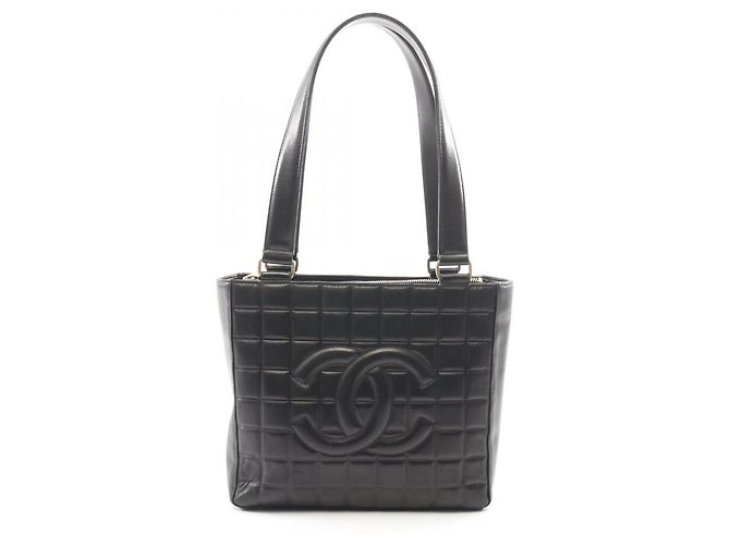 Chanel Chocolate Bar Tote Bag Black