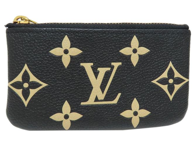 Portamonete Louis Vuitton Empreinte Nero Beige