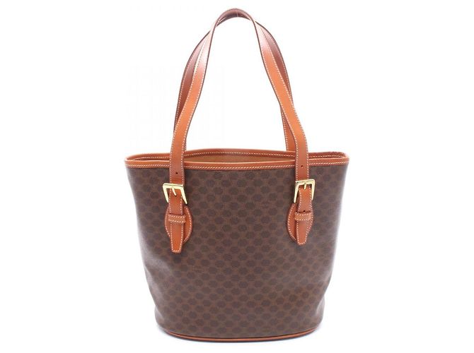 Céline Celine Macadam Tote Bag Braun