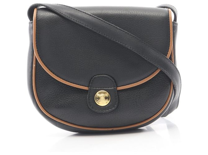 Céline Borsa a tracolla Celine in pelle nera Nero