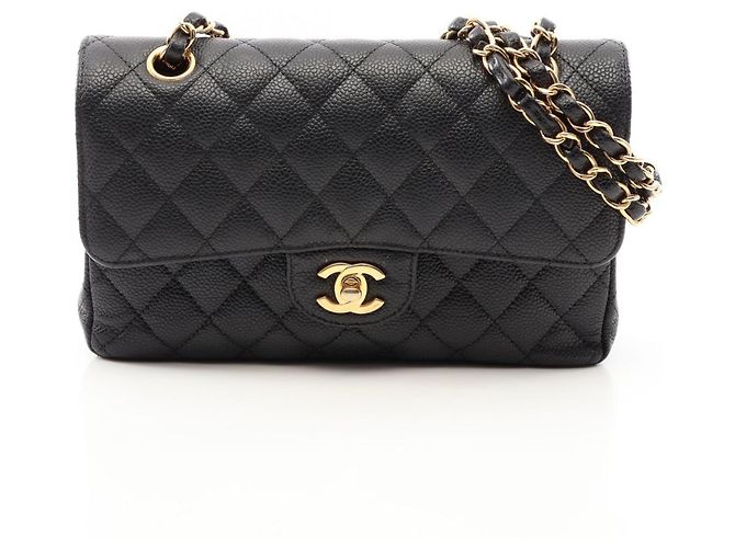 Borsa a tracolla Chanel Matelassé Double Flap Nero