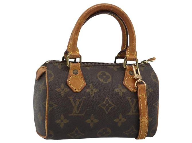 LOUIS VUITTON Bolsa de Mão Monogram Mini Speedy M41534 LV Auth bs36703 Monograma