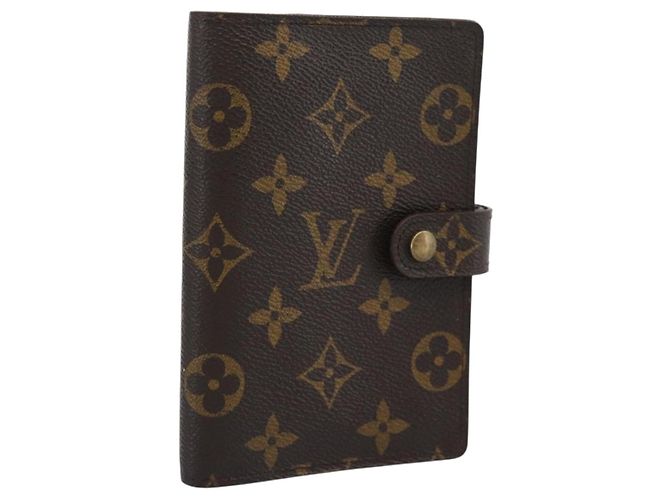 LOUIS VUITTON Monogram Agenda PM Day Planner Cover R20005 LV Auth bs36705