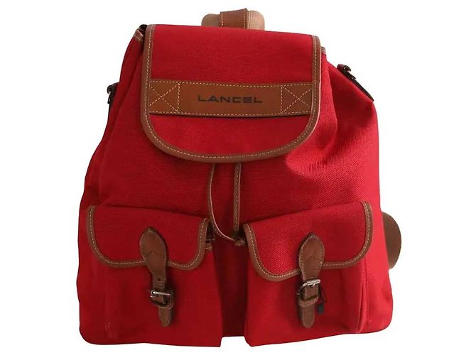 Lancel Mochila vermelha Vermelho