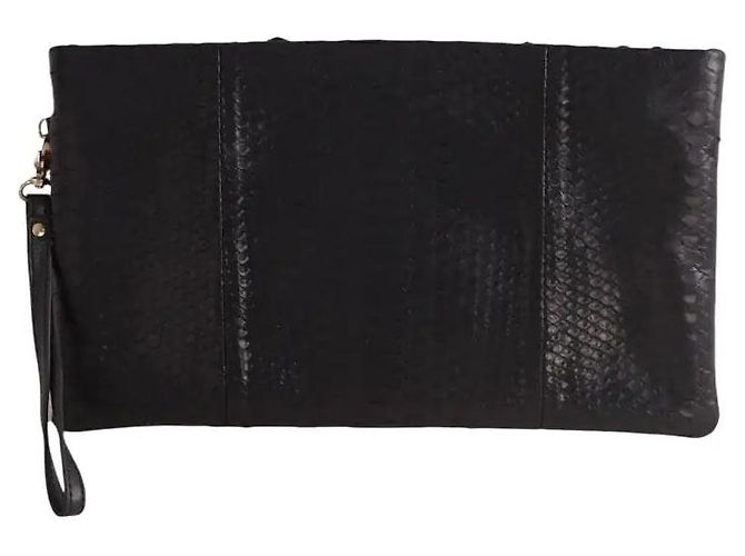 Claris Virot Black clutch bag