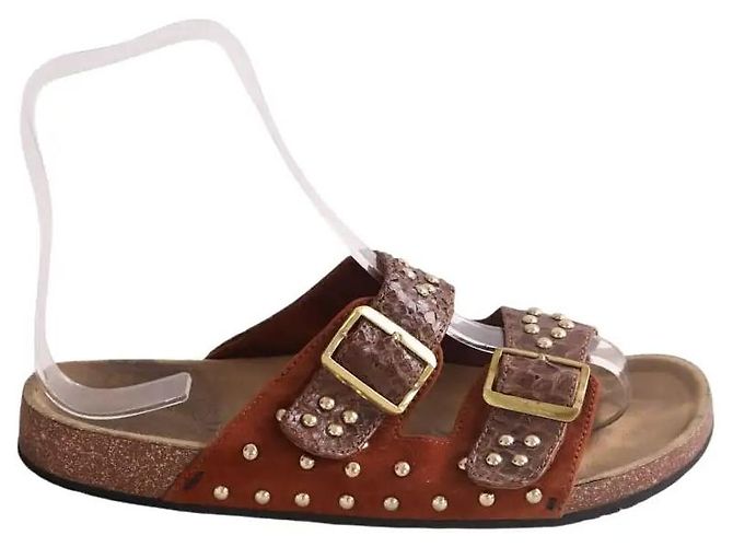 Claris Virot Mules Odette marroni Marrone