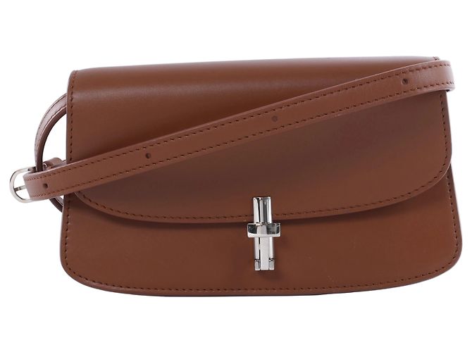 Bolsa de ombro em couro Sofia de The Row em Brown Marrom