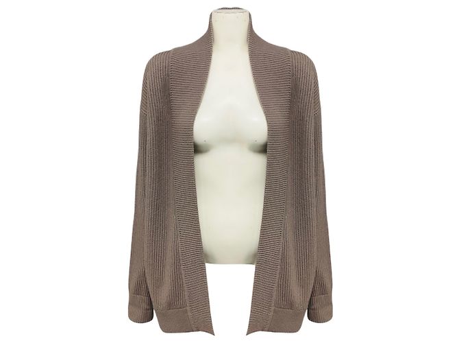 Cardigã de malha Celya Iro Ash Brown Marrom