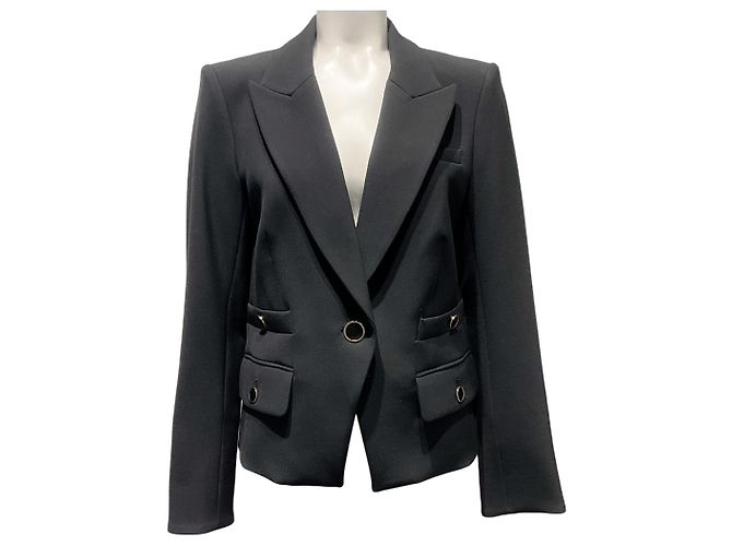 Veronica Beard Black Roya Dickey Jacket